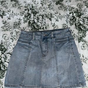 PacSun Gray A-Line Mini Skirt Casual